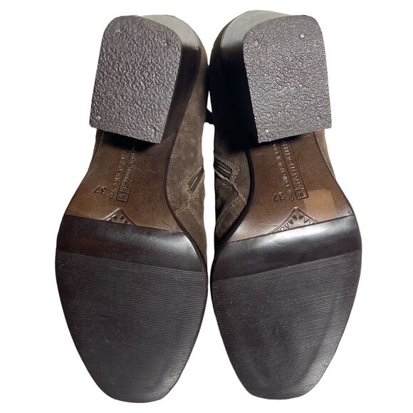Alberto Fermani Ankle Boots Suede Brown Block Heels Women Size 6.5 EU 37 Italian - Picture 9 of 11